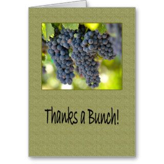 Thanks a Red Grape Bunch Boss's Boss Day Greeting Card