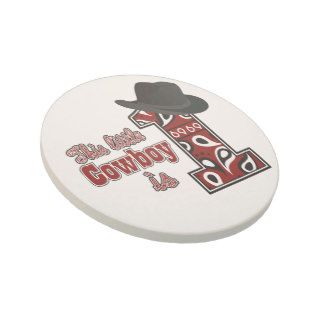 Cowboy First Birthday Coasters