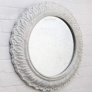 circular ornate french mirror by hand crafted mirrors