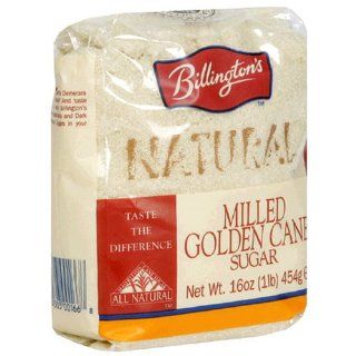 Billington's Natural Milled Golden Cane Sugar, 16 Ounce Bags (Pack of 10)  Grocery & Gourmet Food