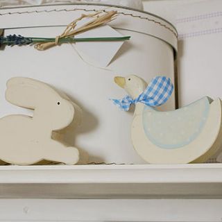 wooden nursery ornament by the chic country home
