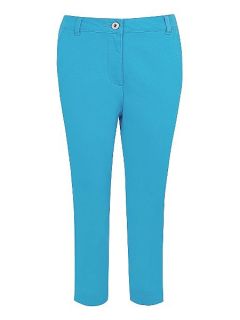 Dash Crop twill trousers Blue