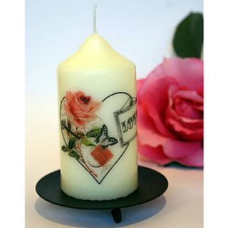 vintage style valentine candle by light illuminate enjoy