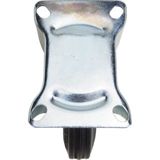 6in. Rigid Rubber Caster  Up to 299 Lbs.