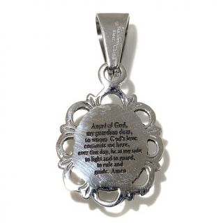 Michael Anthony Jewelry® Stainless Steel Guardian Angel Prayer Pendant