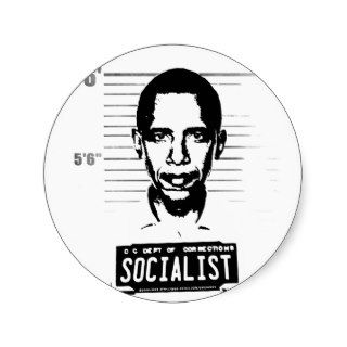 Obama Mug Shot Sticker Sheet