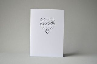 polka dot heart card by lucy says i do