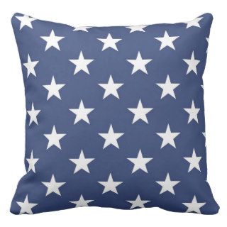 Stars and Stripes Patriotic Design Throw Pillow