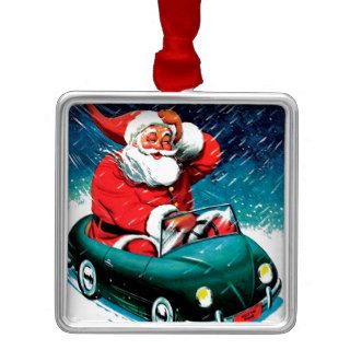 Santa Claus Funnies   Toy Car Christmas Ornaments