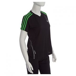 Adidas RESPONSE™ DS Short Sleeve Tee  Women's   Black/Intense Green/White