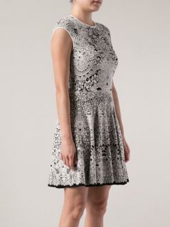 Alexander Mcqueen Lace Print Dress   Hirshleifers