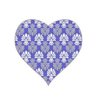 Indian Block Print Floral Pattern   Blue Stickers