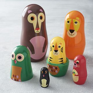 animal nesting dolls by little baby company