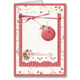 Lovely Christmas Ornament Greeting Card