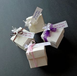 10 personalised favour boxes by mollie mae handcrafted designs