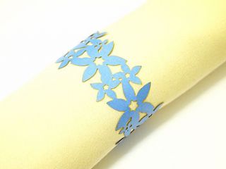 ten enchanted laser cut napkin rings by intricate home
