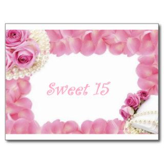 sweet 15 post card