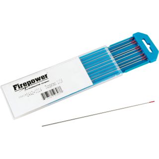 Firepower Thermadyne Tungsten Electrodes — 1/16in, 10-Pk., Model# T1168GT2  Welding Sticks   Wire