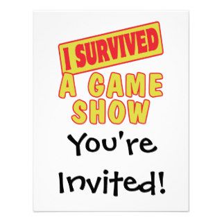 I SURVIVED A GAME SHOW INVITES