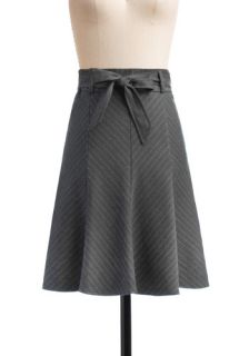 Profesh Pinstripes Skirt in Charcoal  Mod Retro Vintage Skirts