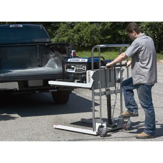 Roughneck Ultra Low-Profile Lift Table Cart — 1,000-Lb. Capacity  Foot Operated Load Lifts