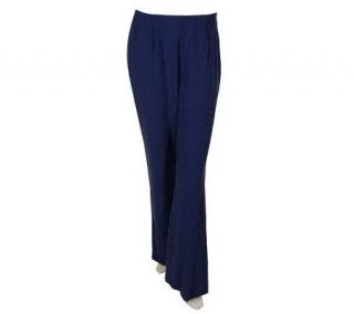 M by Marc Bouwer Stretch Crepe Hollywood Waist Wide Leg Pants —