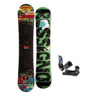 Rossignol Trickstick Amptek Snowboard 151 w/ Lamar MX30 Snowboard Bindings board binding package 1516