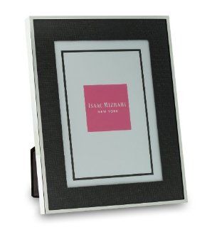 Isaac Mizrahi Photo Frame, 5 by 7 Inch, Black Linen Matte Finish   Single Frames