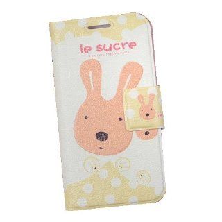 JBG Yellow S4 IV i9500 New Cartoon Cute Rabbit Pattern Flip Wallet Leather Stand Case With Card Slot Protector Cover For Samsung Galaxy S4 IV i9500 Cell Phones & Accessories