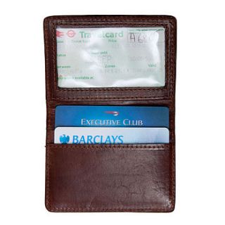 'vallata' travel/oyster card holder by maxwell scott leather goods