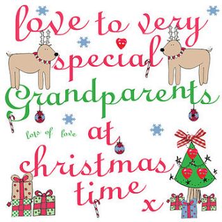 special grandparents christmas card by laura sherratt designs