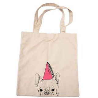 party pooch tote bag by nicole stollery design