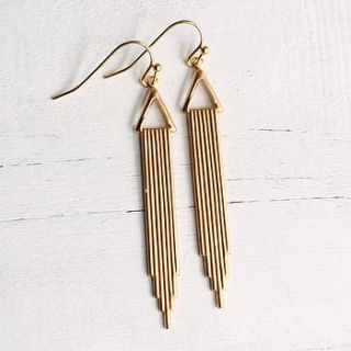 deco skyscraper earrings by silk purse, sow's ear