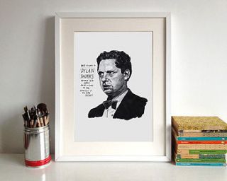 dylan thomas print by lime lace