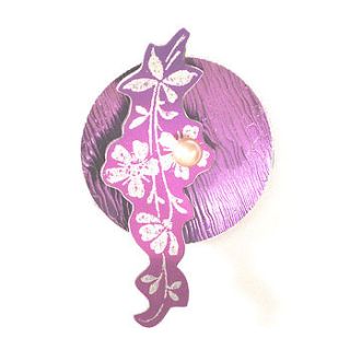 flower sprig pin brooch by marion made