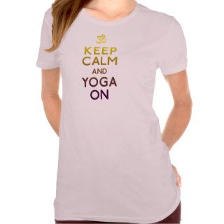 keep calm and yoga on t shirt