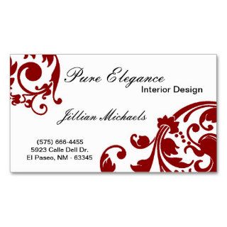 Interior Designer Damask Filigree Business Card
