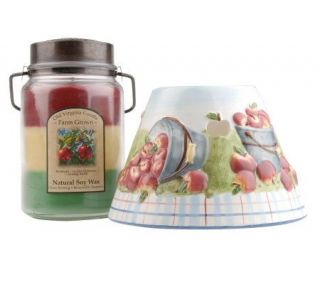 Old Virginia 24.5oz Triple Scent Jar Candle with Fall Shade —