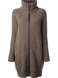 Agnona Knitted Long Length Cardigan Coat