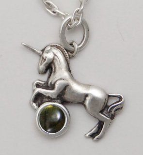 An Adorable Little Unicorn in Silver with Spectralite Made in America The Silver Dragon Jewelry