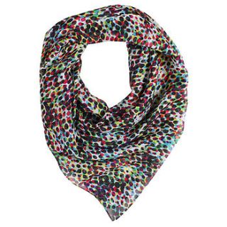 colour splash silk scarf by beta fashion