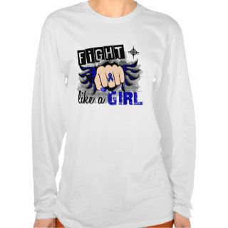 Fight Like A Girl Colon Cancer 27.8 Tshirts