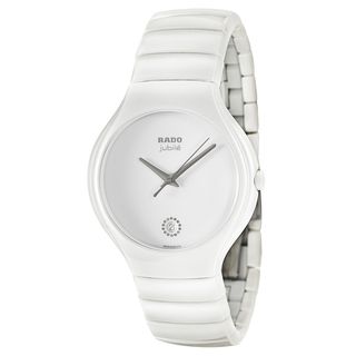 Rado Women's 'True Jubile' White Ceramic Swiss Quartz Watch Rado Women's Rado Watches