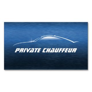 Cool Car Outline Private Chauffeur Business Card