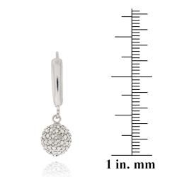 DB Designs Sterling Silver White Diamond Accent Leverback Ball Dangle Earrings DB Designs Diamond Earrings