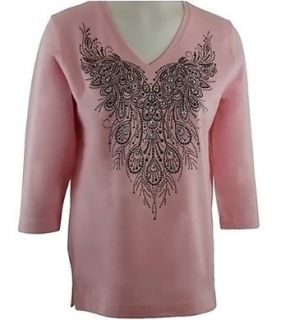 Christine Alexander  Peacock Wings, Top with Swarovski Crystals Fashion T Shirts