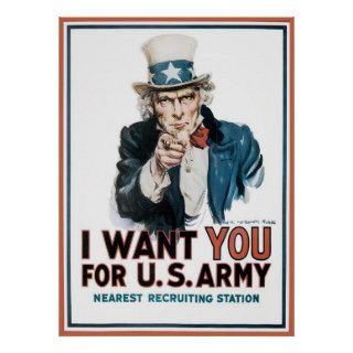James Montgomery Flagg I Want You For U.S. Army Poster