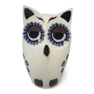 large ceramic owl by hannah turner ceramics