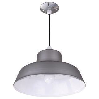 Canarm Suspended Ceiling Barn Light — 14 3/8in. Dia., 120 Volt, Model# BL14CL  Hanging   Fixture Lights