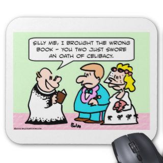 wedding oath celibacy mouse pad